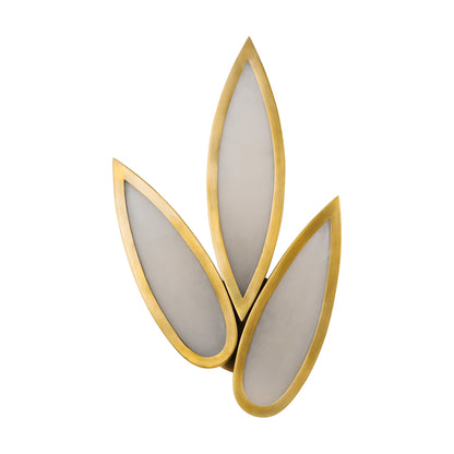 WL7111 Trifolium Alabaster Wall Lamp: Where Organic Form Meets Refined Illumination