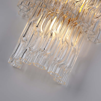 Brilliant-Maker WL7112CG Twisted Glass Wall Lamp - The Pinnacle of Luxury Custom Lighting