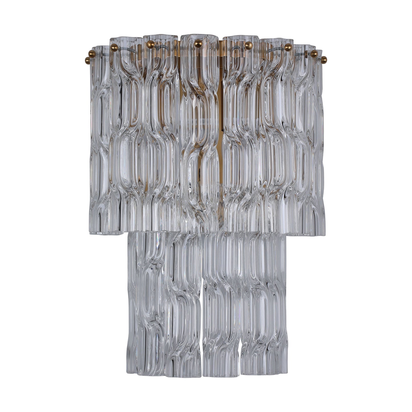Brilliant-Maker WL7112CG Twisted Glass Wall Lamp - The Pinnacle of Luxury Custom Lighting