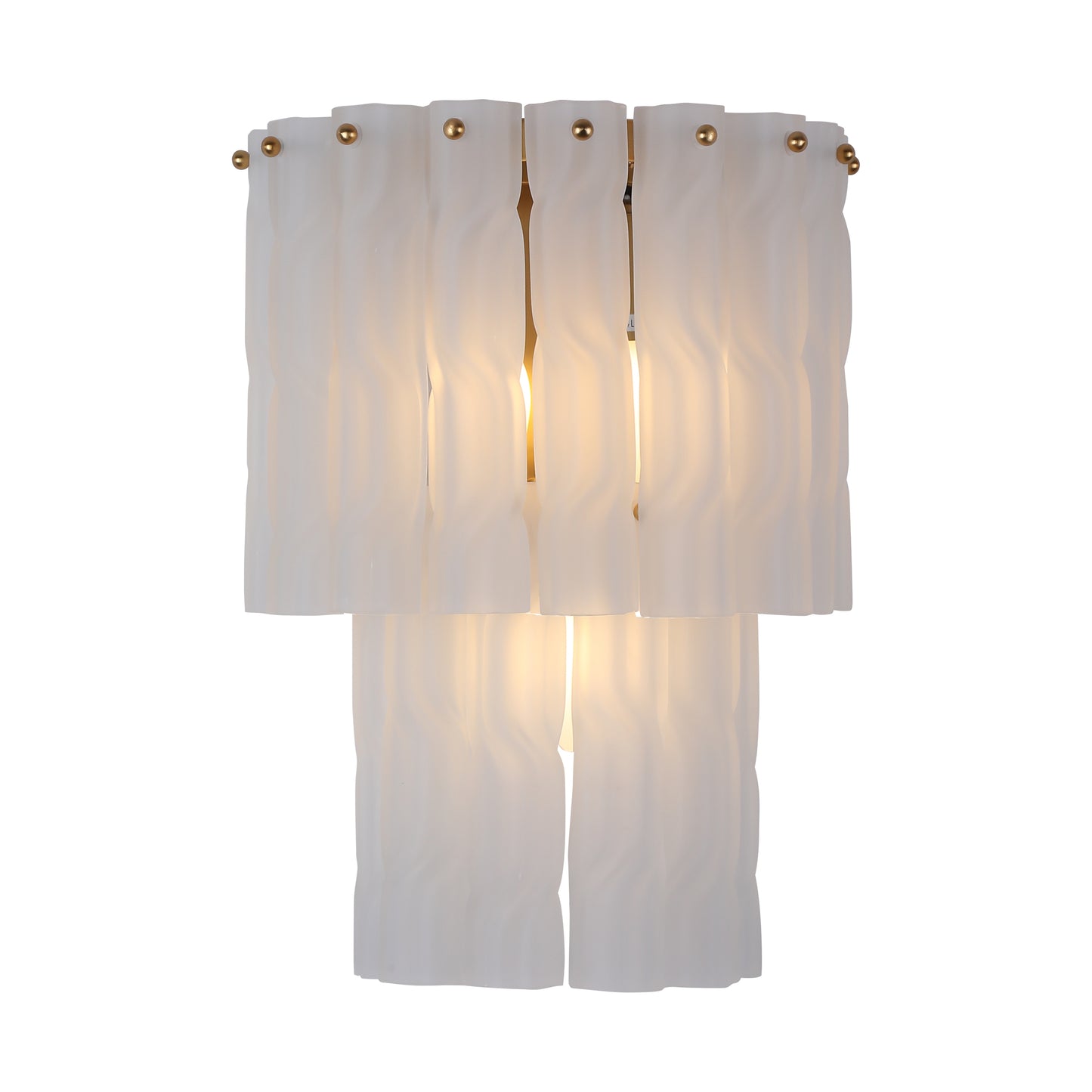 مصباح جداري من Brilliant - Maker WL7112FG مصنوع من زجاج مصقول ملتوي - حلول إضاءة مخصصة فاخرة بين الشركات (B2B).