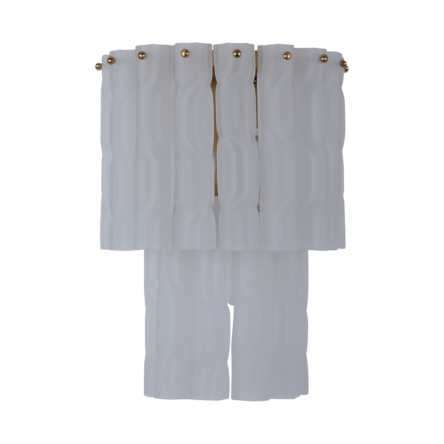 مصباح جداري من Brilliant - Maker WL7112FG مصنوع من زجاج مصقول ملتوي - حلول إضاءة مخصصة فاخرة بين الشركات (B2B).